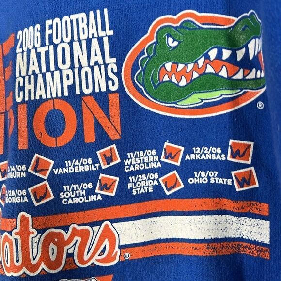 🏈 Vintage FLORIDA GATORS 2006 National Champions ESPN Hoodie Sweatshirt Sz XL - Picture 5 of 10